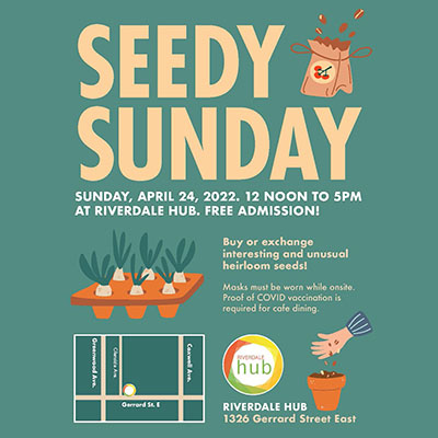 Seedy Sunday at Riverdale Hub